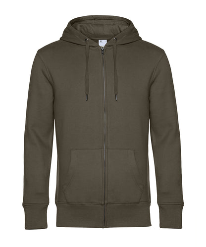 B&C Collection B&C KING Zipped Hood Khaki