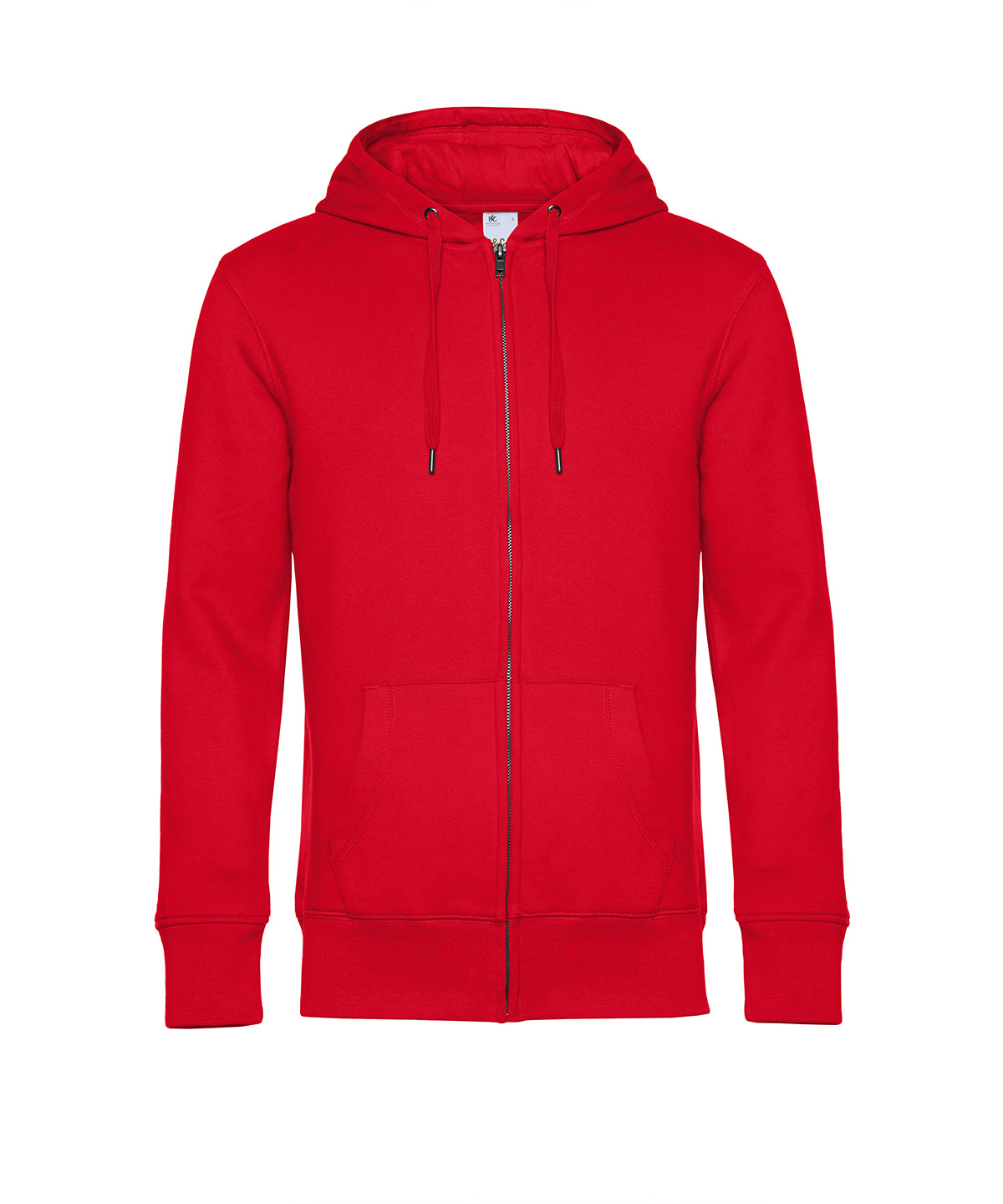B&C Collection B&C KING Zipped Hood Red*