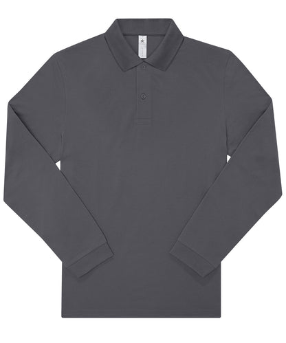 B&C Collection B&C My Polo 210 LSL Dark Grey