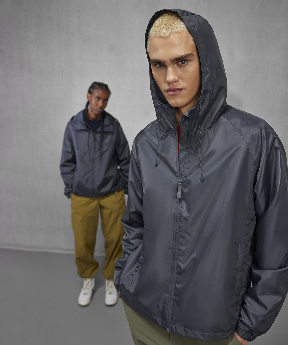 B&C Collection B&C Reset lined windbreaker Black*