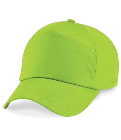 Beechfield Beechfield Kids Original 5 Panel Cap Lime Green