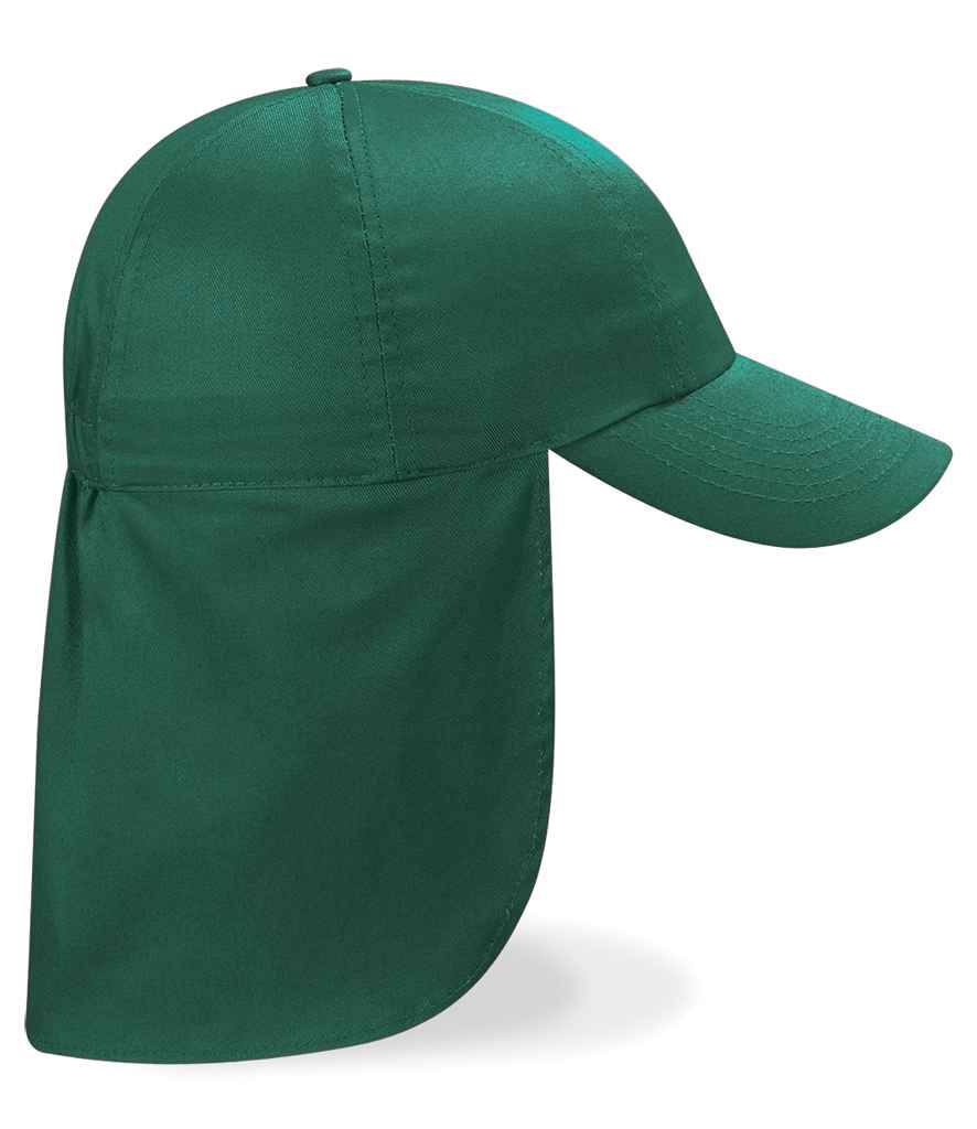 Beechfield Beechfield Kids Legionnaire Style Cap Bottle Green