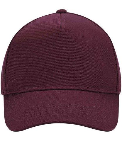 Beechfield Ultimate 5 Panel Cap in Burgundy