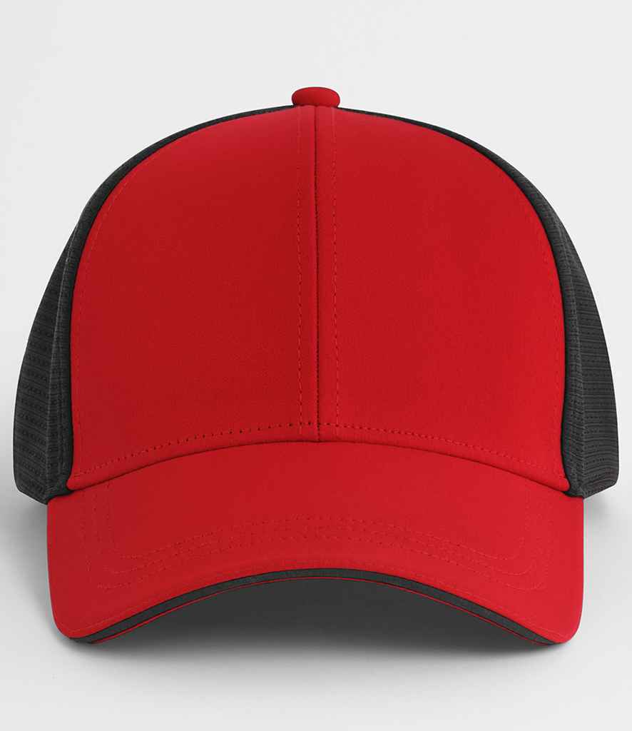 Beechfield Club Cap in Red/Black