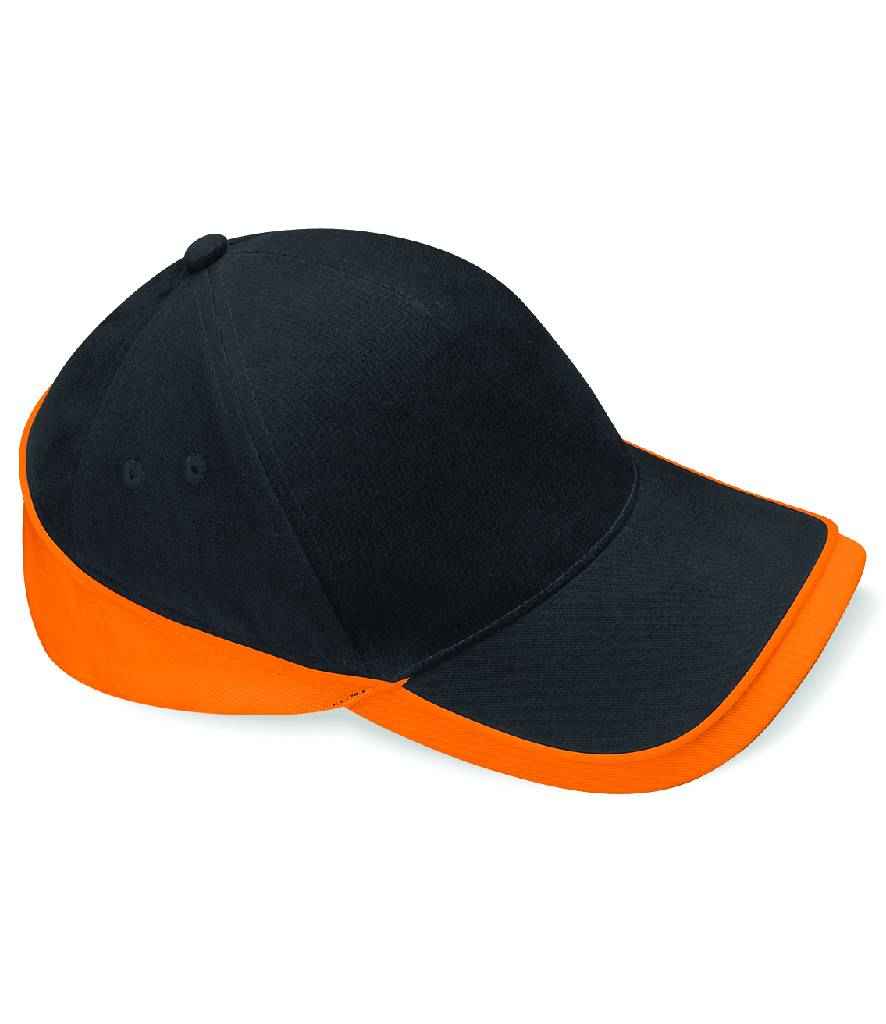 Beechfield Beechfield Teamwear Competition Cap Black/Orange