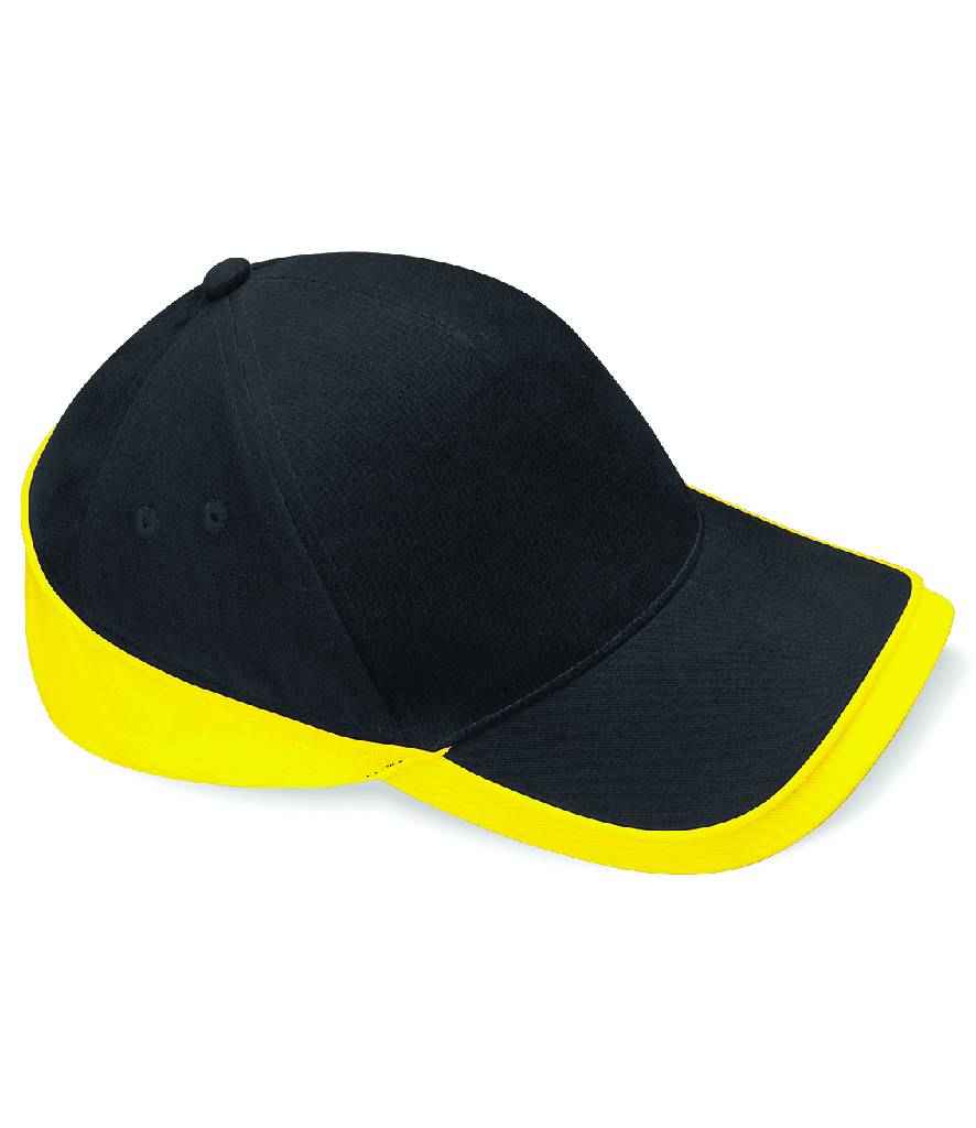 Beechfield Beechfield Teamwear Competition Cap Black/Yellow