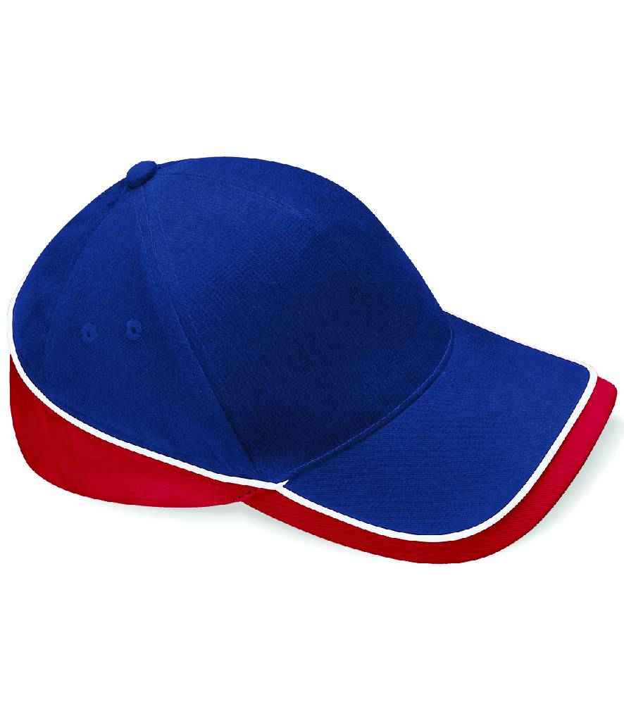 Beechfield Beechfield Teamwear Competition Cap French Navy/Classic Red/White
