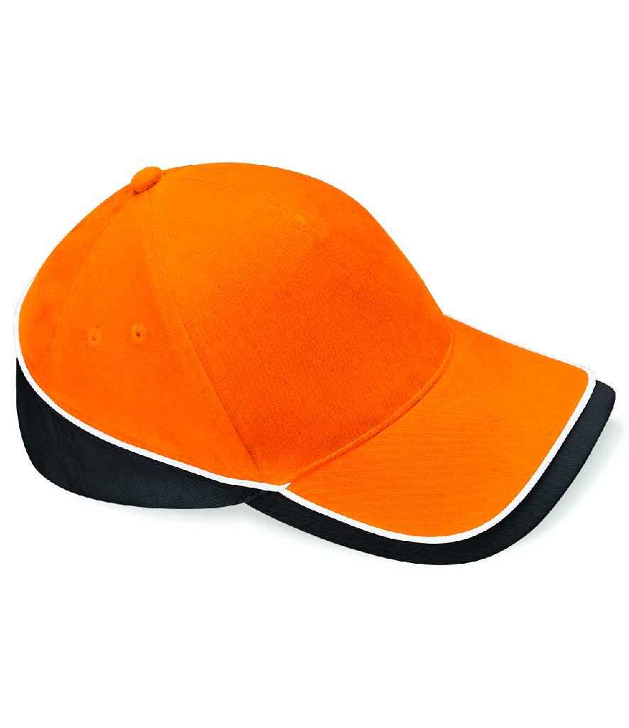Beechfield Beechfield Teamwear Competition Cap Orange/Black/White