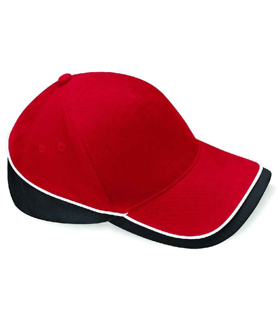 Beechfield Beechfield Teamwear Competition Cap Classic Red/Black/White