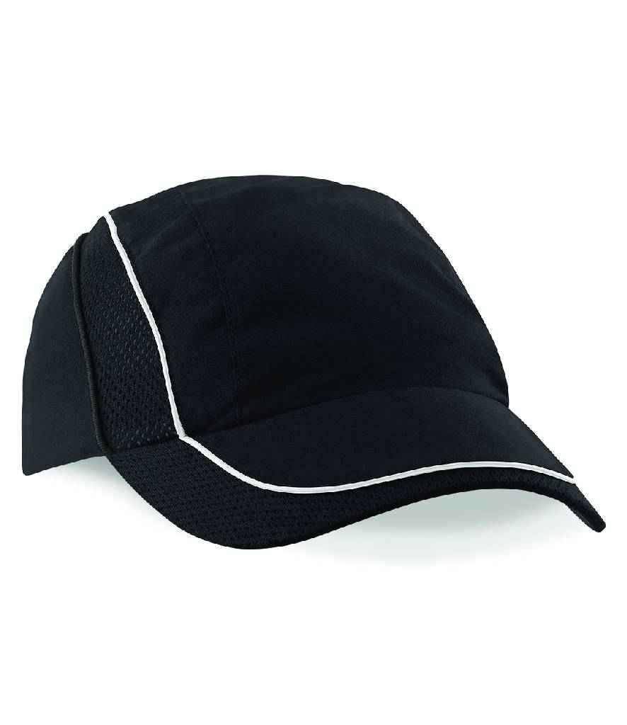 Beechfield Coolmax® Flow Mesh Cap in Black
