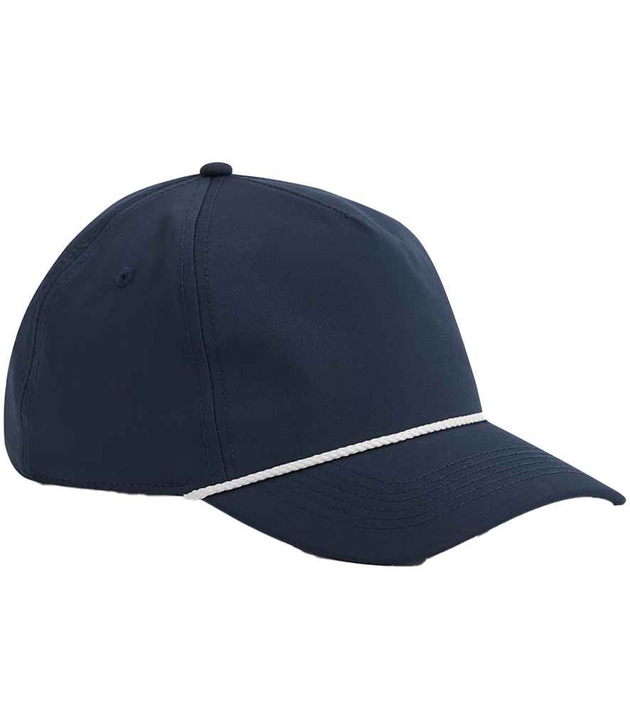 Beechfield Rope Detail Golf Cap in Navy/White