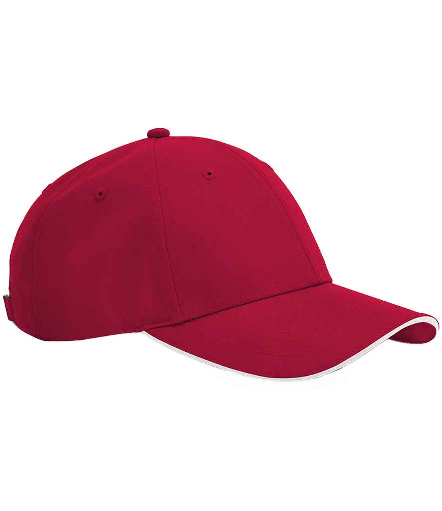 Beechfield Team Sports-Tech Cap in Classic Red/White