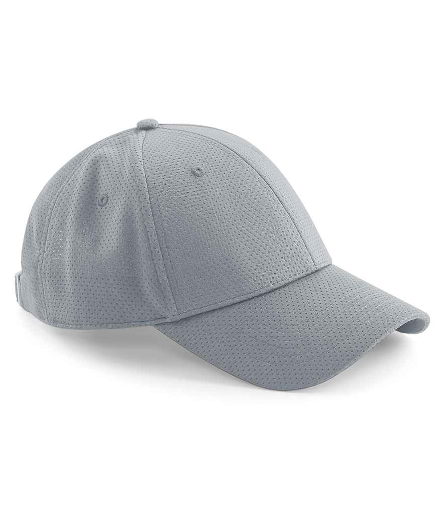 Beechfield Beechfield Air Mesh 6 Panel Cap Light Grey