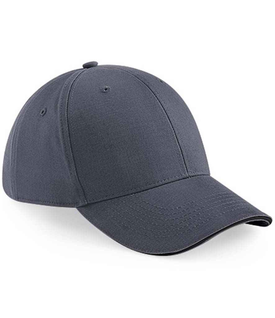 Beechfield Beechfield Athleisure 6 Panel Cap Graphite Grey/Black