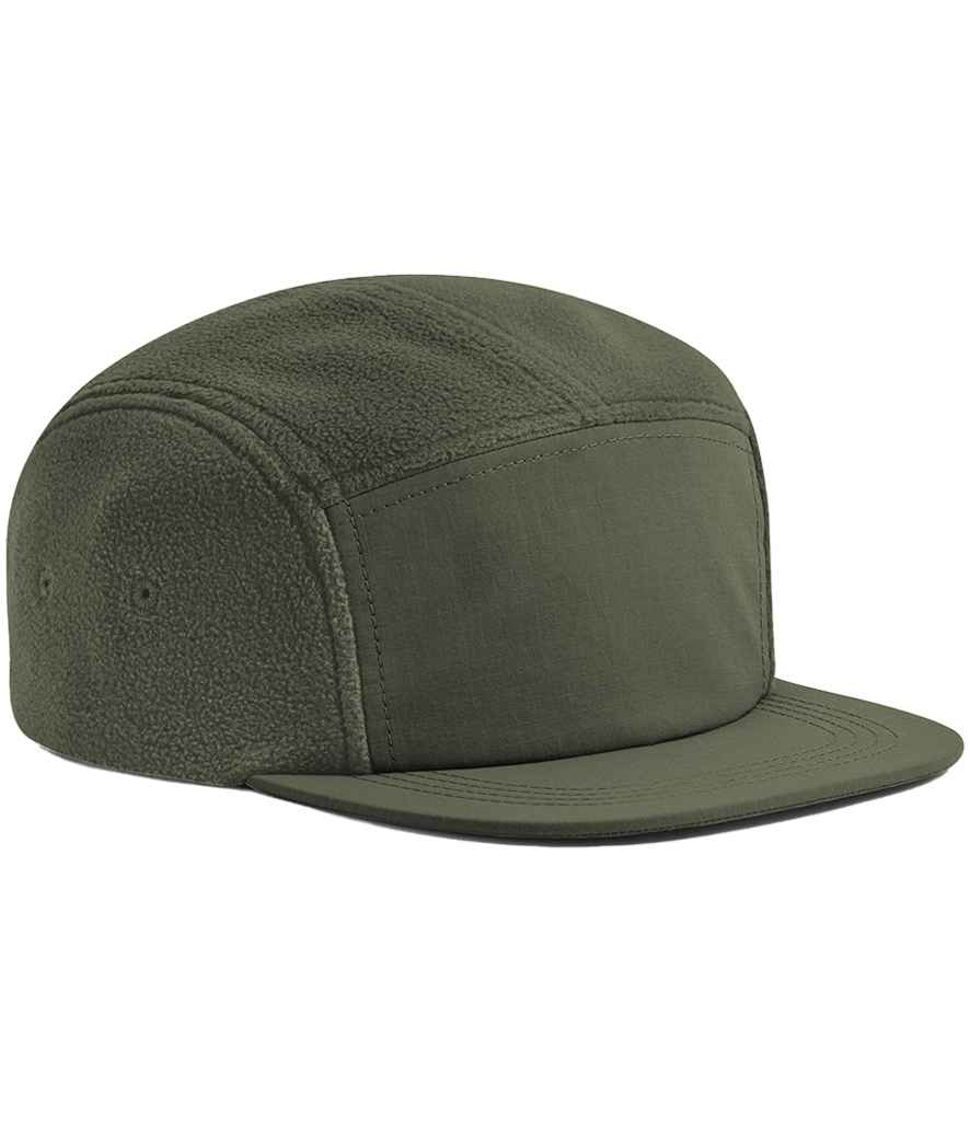 Beechfield Beechfield Recycled Fleece Outdoor Camper Cap Olive Green