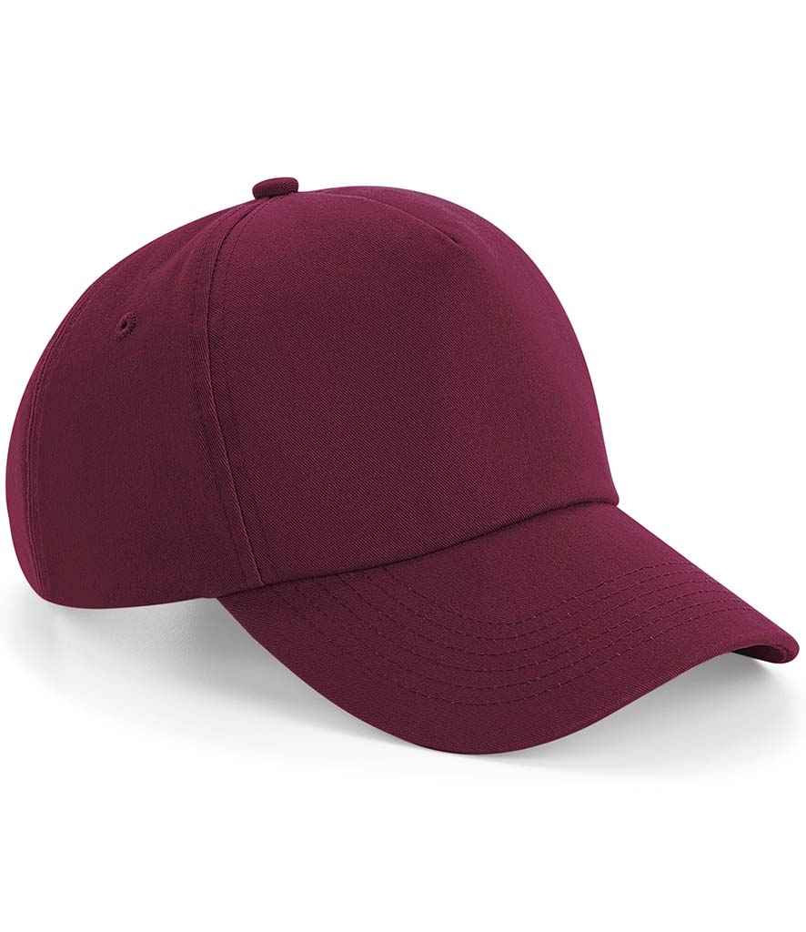 Beechfield Beechfield Authentic 5 Panel Cap Burgundy