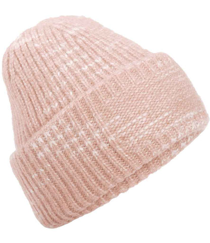 Beechfield Beechfield Chunky Knitted Patch Beanie Strawberry Haze