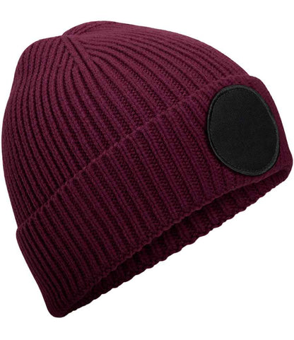 Beechfield Beechfield Circular Fashion Patch Beanie Burgundy/Black