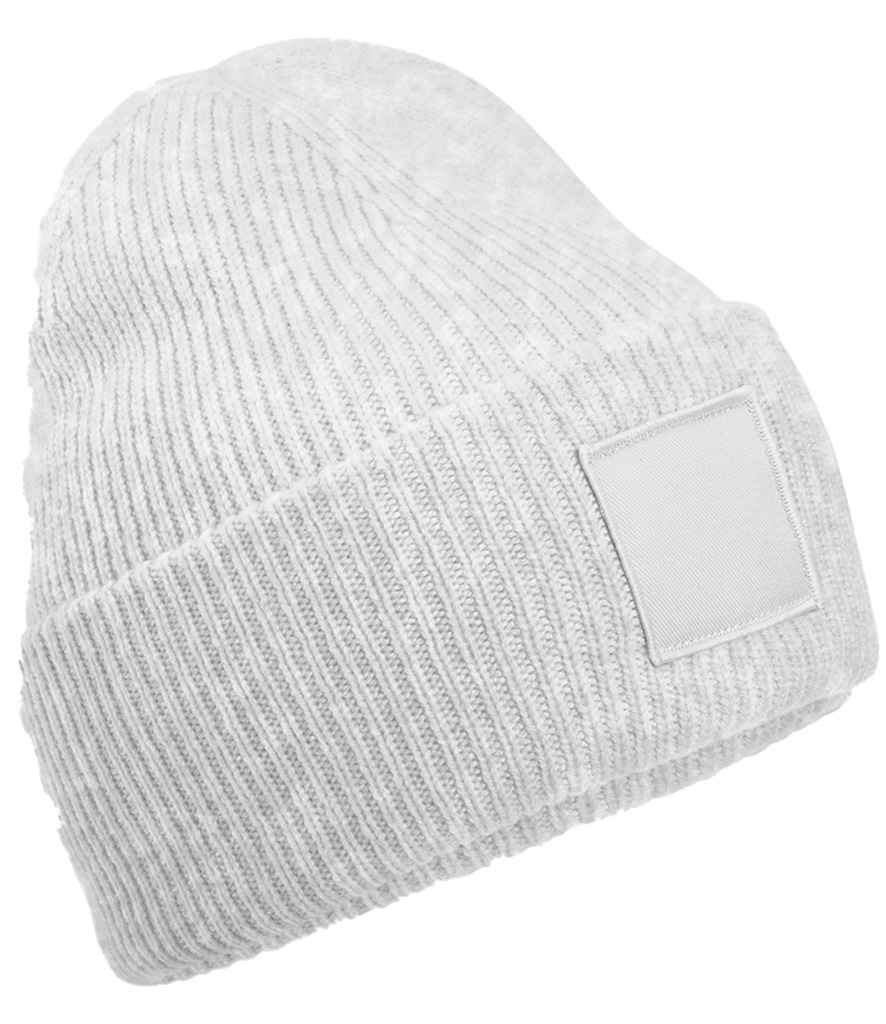 Beechfield Beechfield Deep Cuff Tonal Patch Beanie Cloud Grey