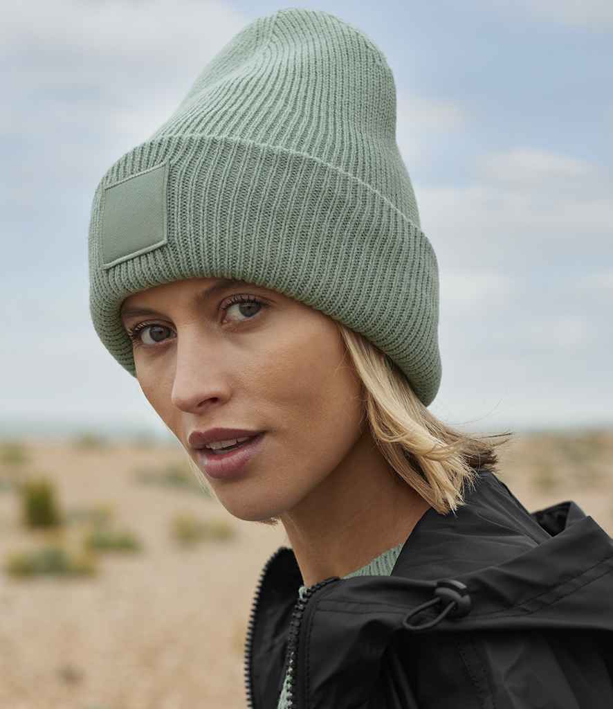 Beechfield Beechfield Deep Cuff Tonal Patch Beanie