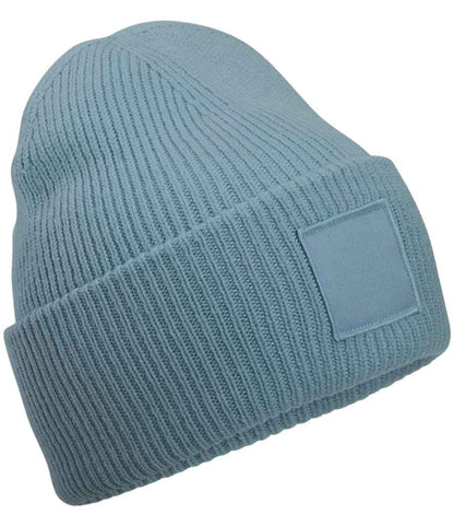 Beechfield Beechfield Deep Cuff Tonal Patch Beanie Dusty Blue