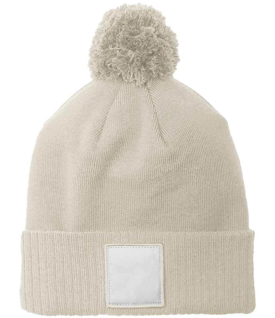 Beechfield Appliqué Patch Pom Beanie