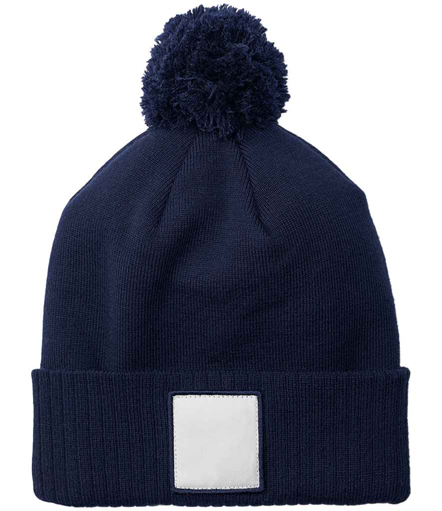 Beechfield Appliqué Patch Pom Beanie