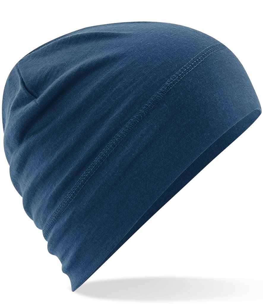 Beechfield Beechfield Merino Beanie Steel Blue