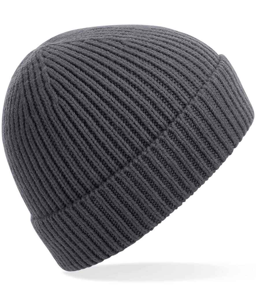 Beechfield Beechfield Engineered Knit Ribbed Beanie Graphite Grey