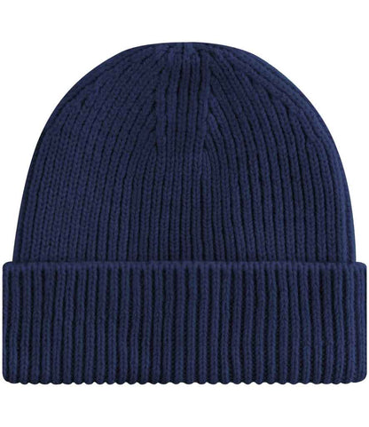 Beechfield Engineered Knit Ribbed Beanie in Oxford Navy