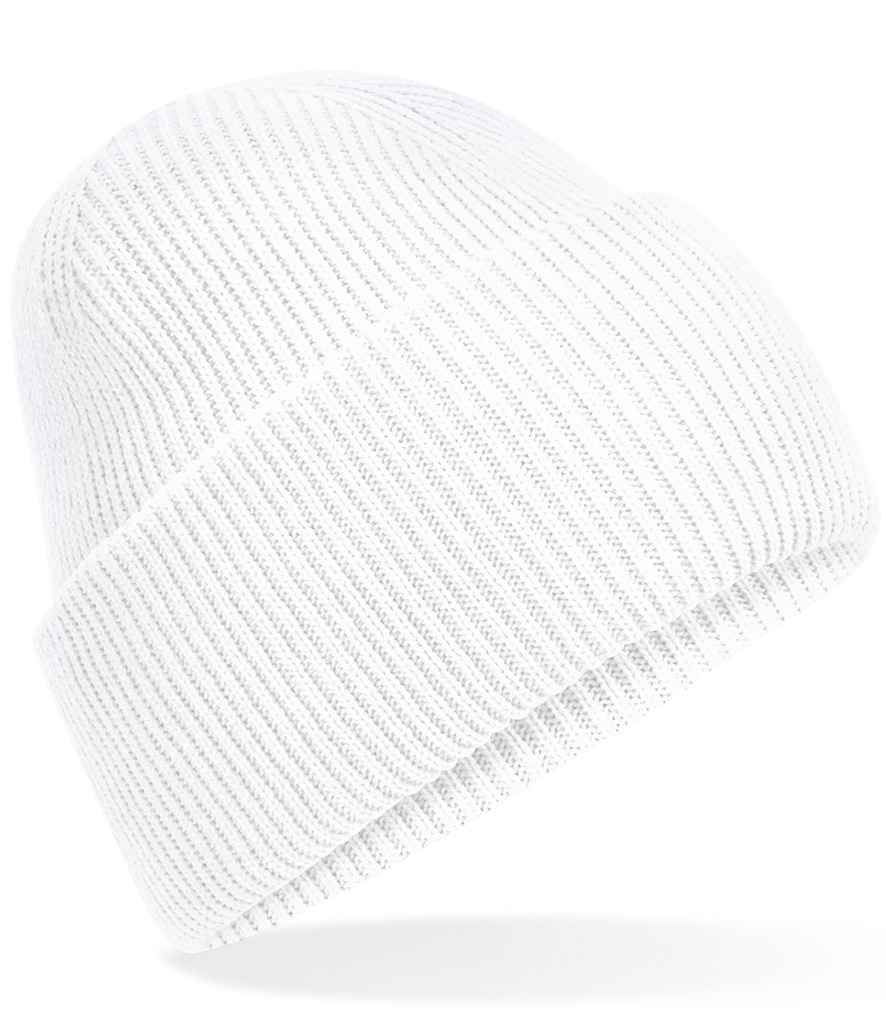 Beechfield Beechfield Classic Engineered Deep Cuffed Beanie White