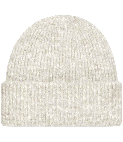 Beechfield Cosy Ribbed Beanie in Almond Marl