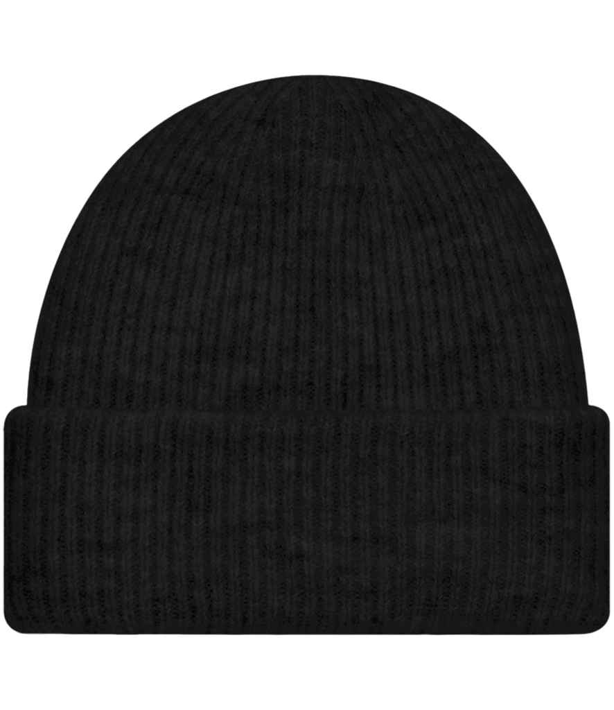 Beechfield Cosy Ribbed Beanie in Black Marl