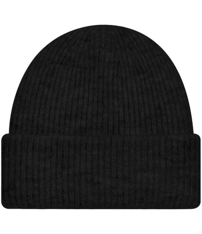Beechfield Cosy Ribbed Beanie in Black Marl
