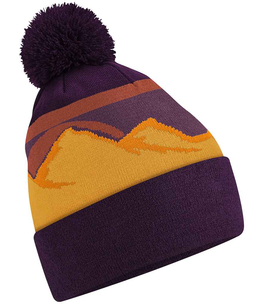 Beechfield Beechfield Mountain Peaks Pom Pom Beanie Desert Peaks