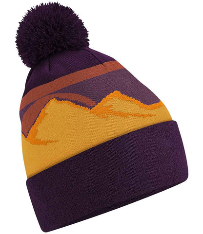 Beechfield Beechfield Mountain Peaks Pom Pom Beanie Desert Peaks
