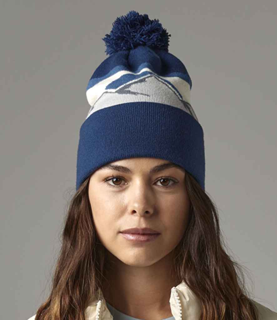 Beechfield Mountain Peaks Pom Pom Beanie - model image