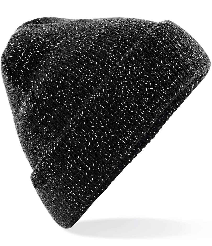 Beechfield Reflective Beanie in Black