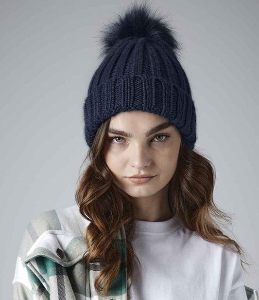Beechfield Beechfield Verbier Fur Pop Pom Beanie