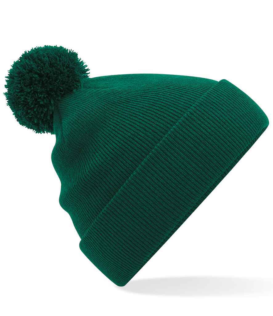 Beechfield Beechfield Kids Original Pom Pom Beanie Bottle Green