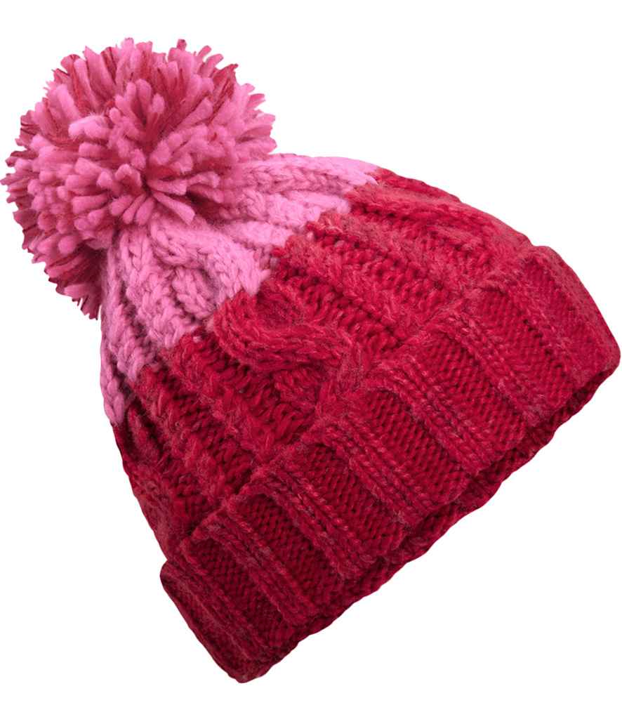 Beechfield Apres Beanie in Classic Red/True Pink