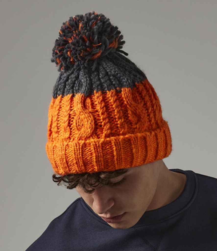 Beechfield Beechfield Apres Beanie Orange/Graphite Grey