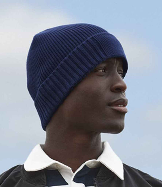 Beechfield Beechfield Organic Cotton Engineered Patch Beanie