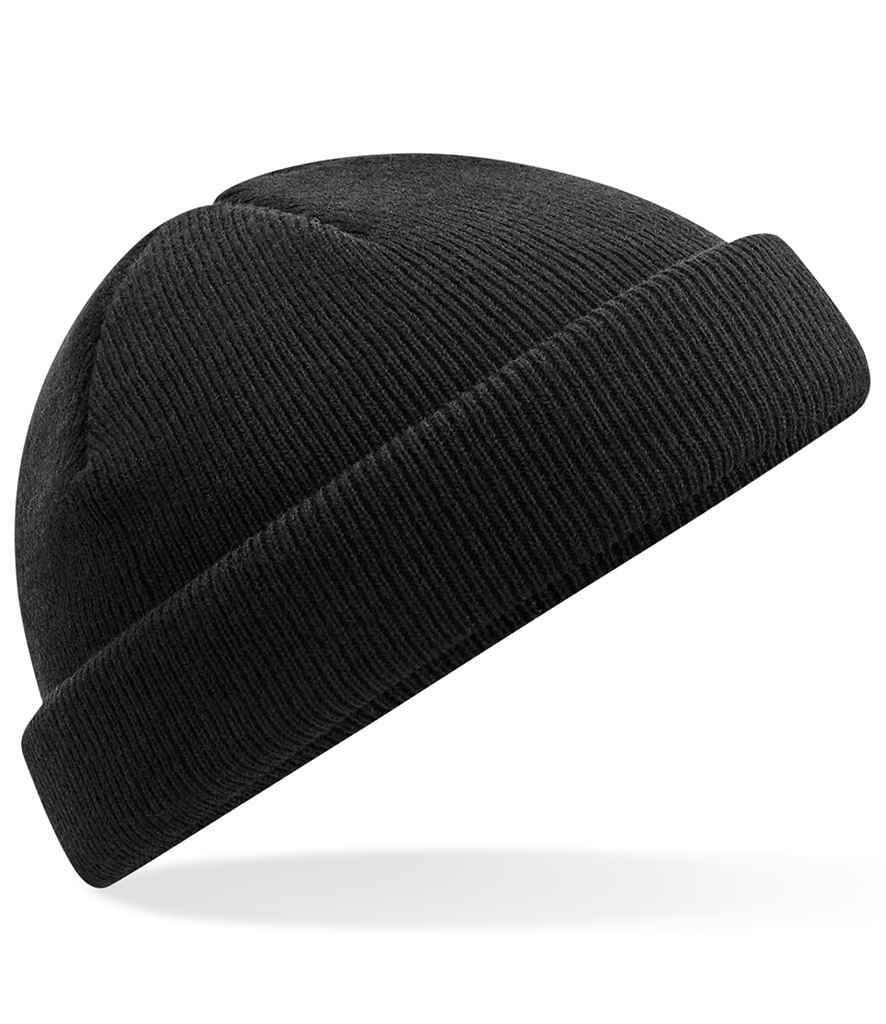 Beechfield Recycled Mini Fisherman Beanie in Black
