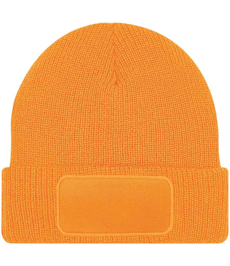 Beechfield Thinsulate™ Patch Beanie in Fluorescent Orange