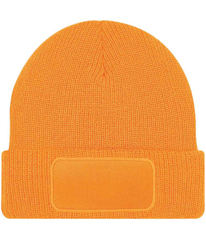 Beechfield Thinsulate™ Patch Beanie in Fluorescent Orange