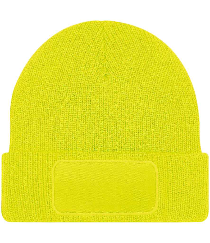 Beechfield Thinsulate™ Patch Beanie in Fluorescent Yellow