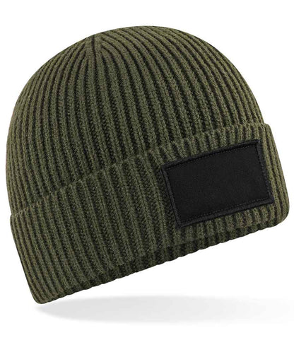 Beechfield Beechfield Fashion Patch Beanie Military Green/Black