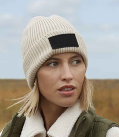 Beechfield Fashion Patch Beanie - model image