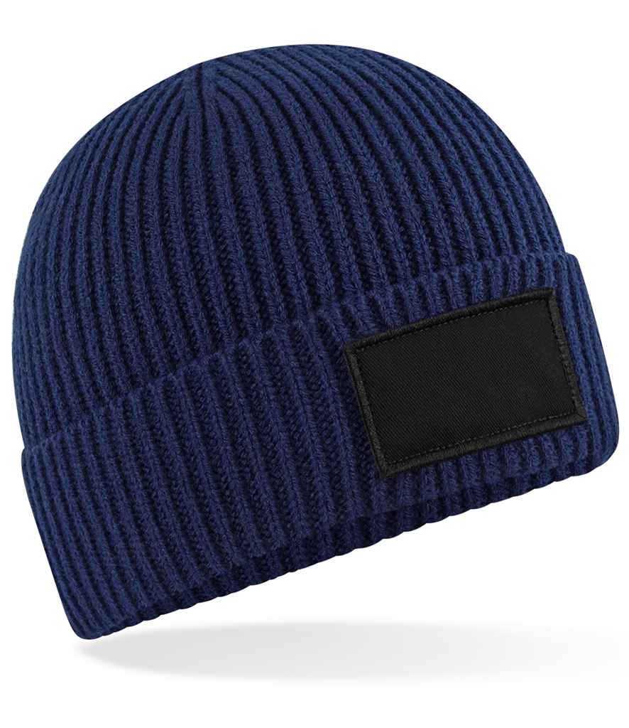 Beechfield Beechfield Fashion Patch Beanie Oxford Navy/Black